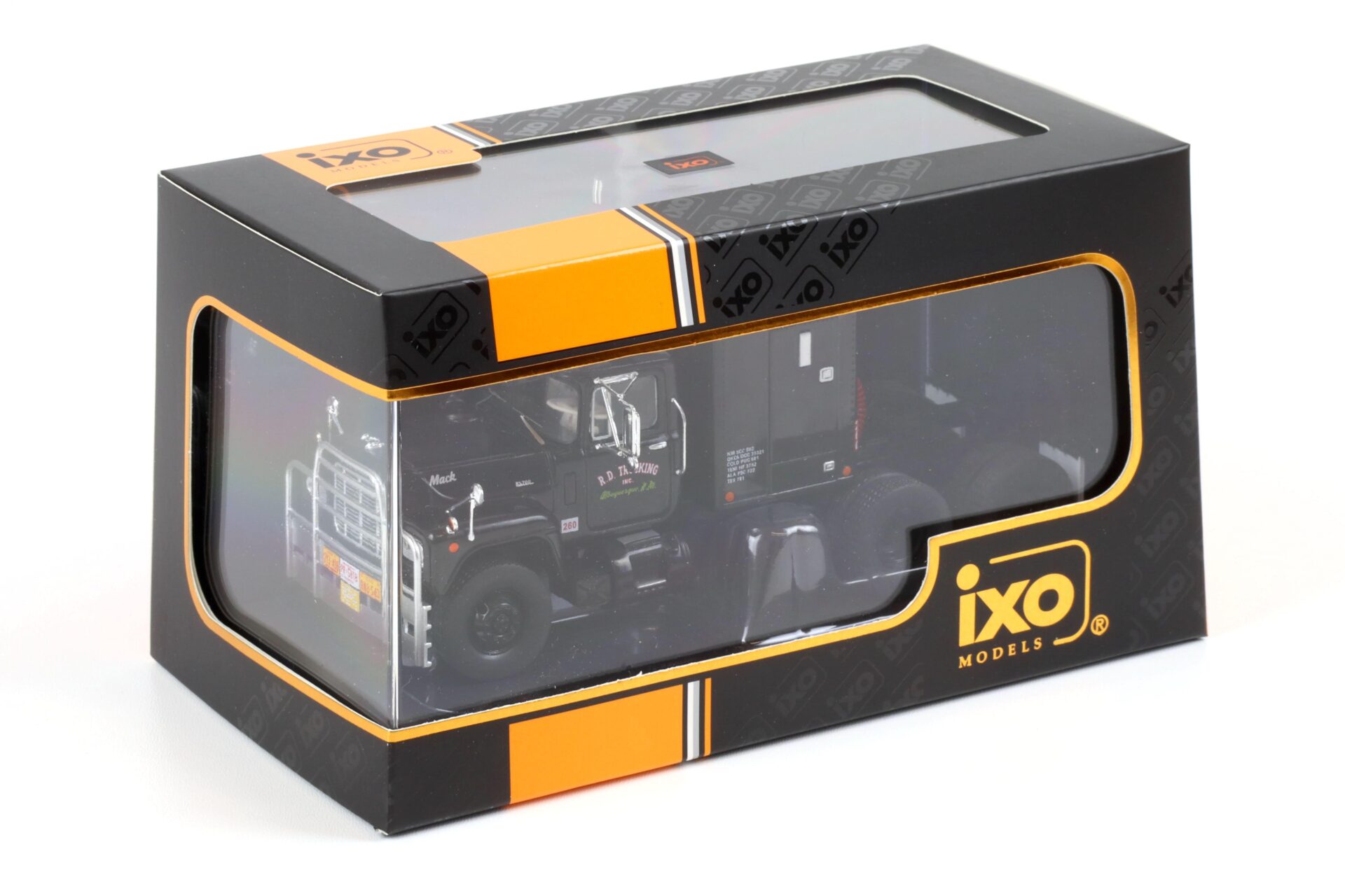 1:43 IXO 1966 Mack R-Series Truck with rear Cabin Movie Convoy black