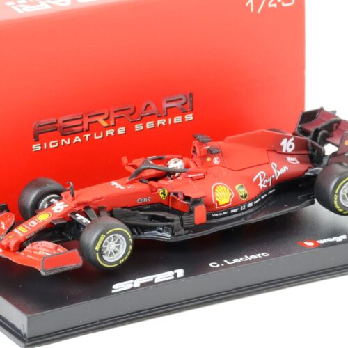 1:43 Bburago Racing F1 Ferrari SF21 Charles Leclerc #16 red 2021