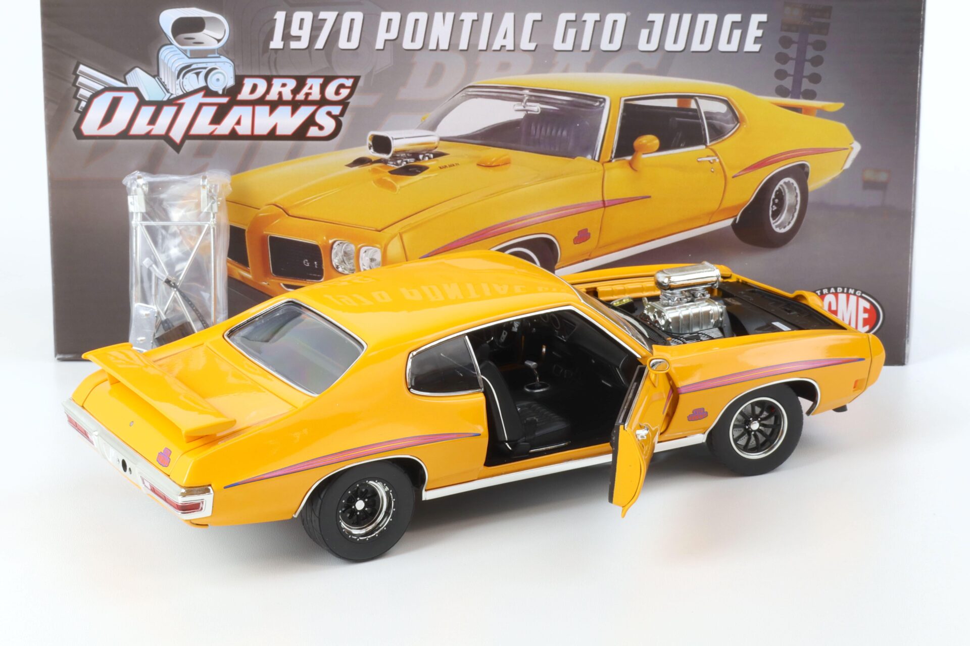 1:18 ACME 1970 Pontiac GTO JUDGE Drag Outlaws orange A1801215