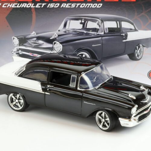 1:18 ACME 1957 Chevrolet 150 Restomod Hourglass black/ white