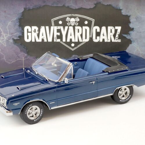 1:18 Greenlight 1967 Plymouth Belvedere GTX Convertible blue GRAVEYARD CARZ