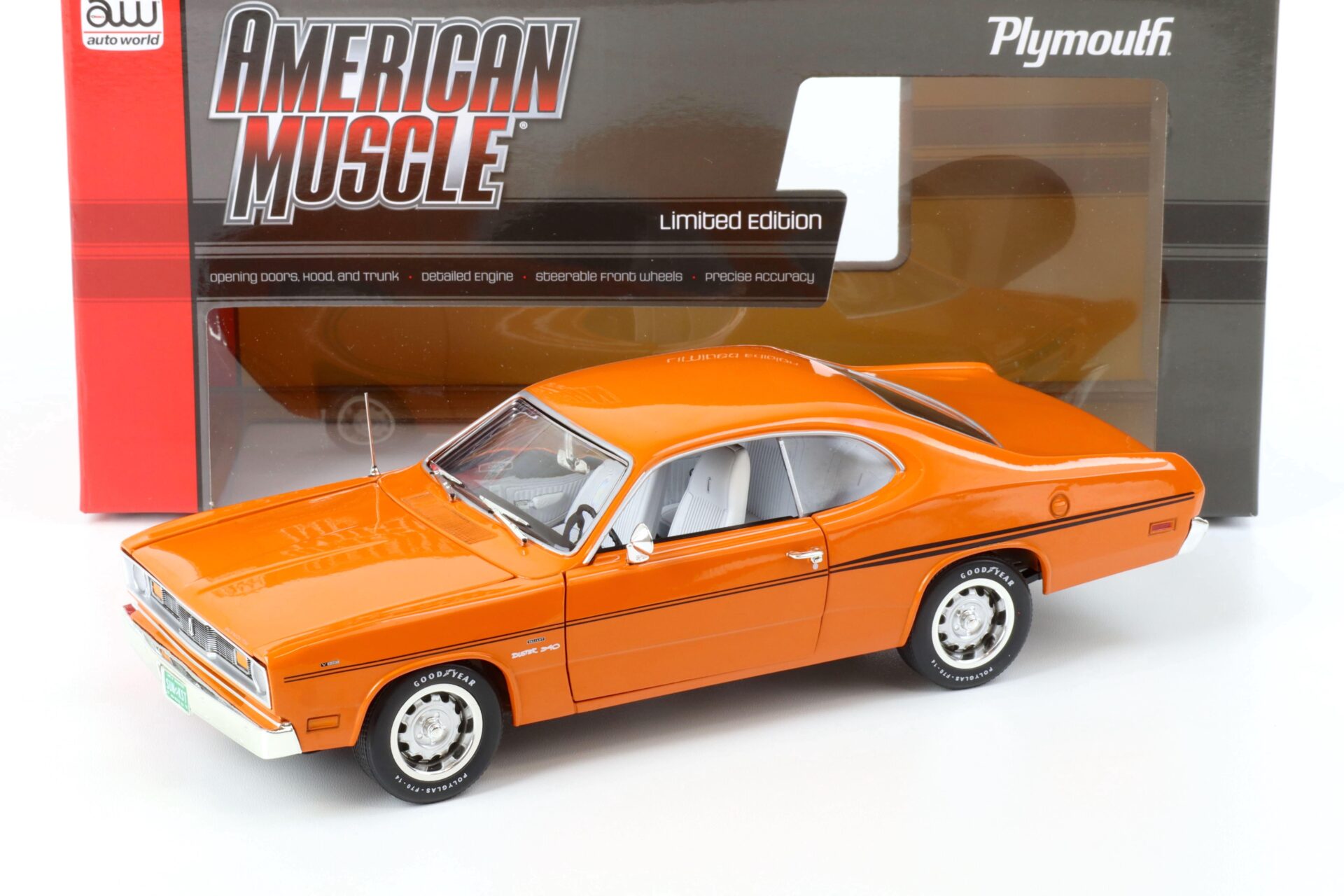ID 65596 orig.jpg 1:18 Auto World 1970 Plymouth Duster 340 Coupe orange Class of 1970