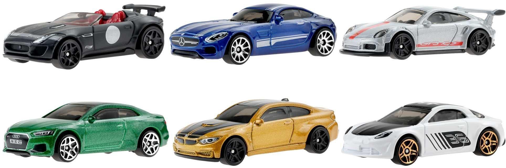 1:64 Hot Wheels European Car Cult themed 6-pack Multipack HDH51 Audi, BMW
