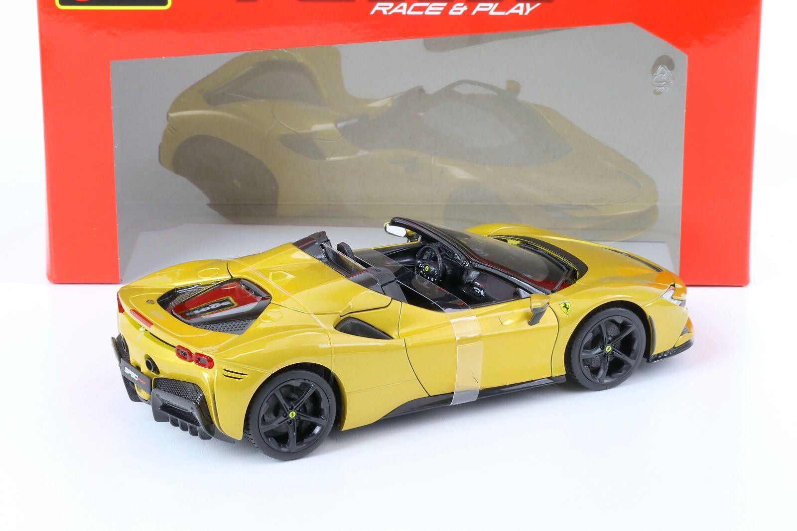 1:18 Bburago R&P Ferrari SF90 Spider Hybrid gold metallic 2019