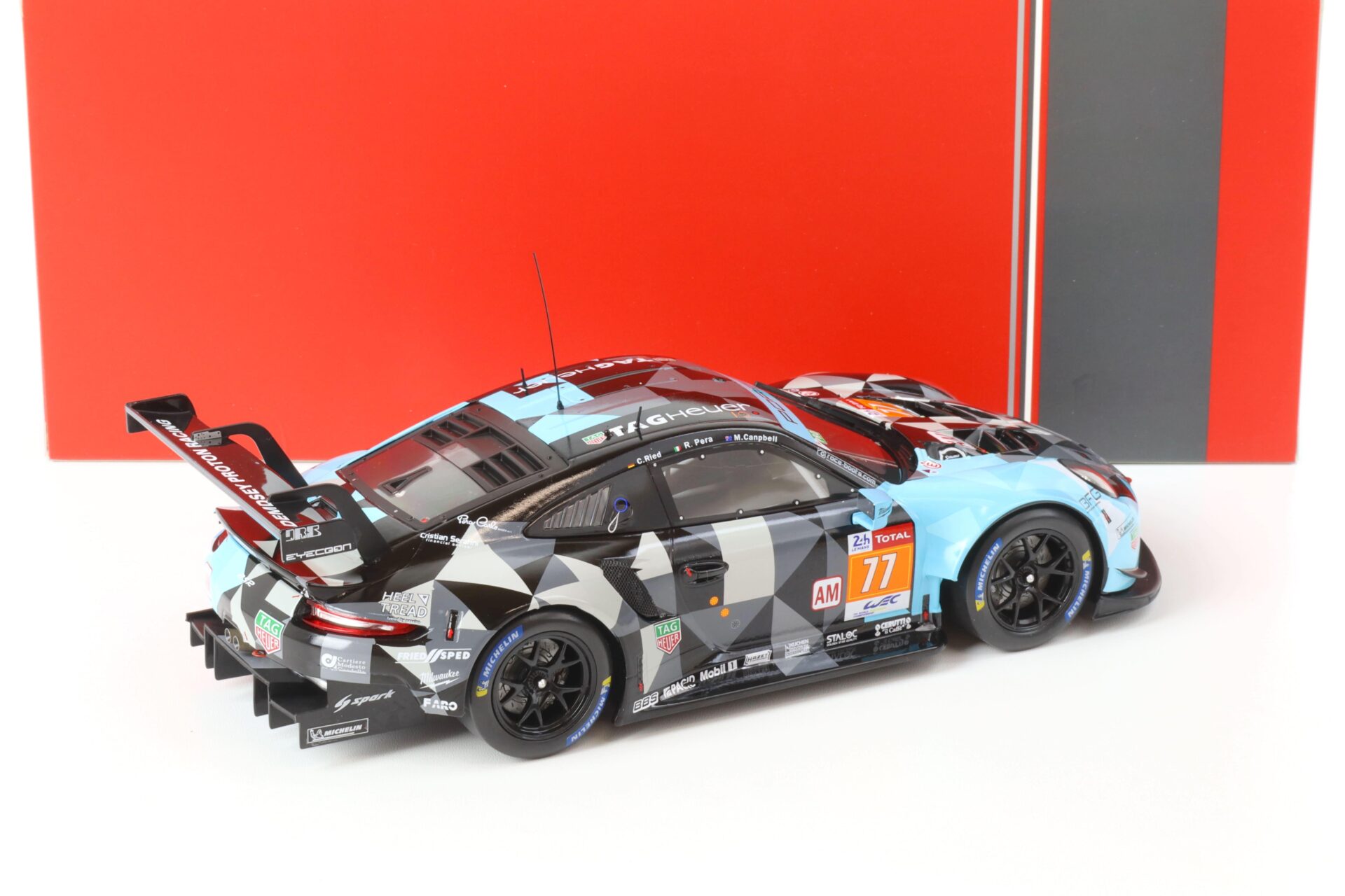 1:18 IXO Porsche 911 RSR #77 2nd LMGTE-Am 24h LeMans 2020 Dempsey-Proton Racing