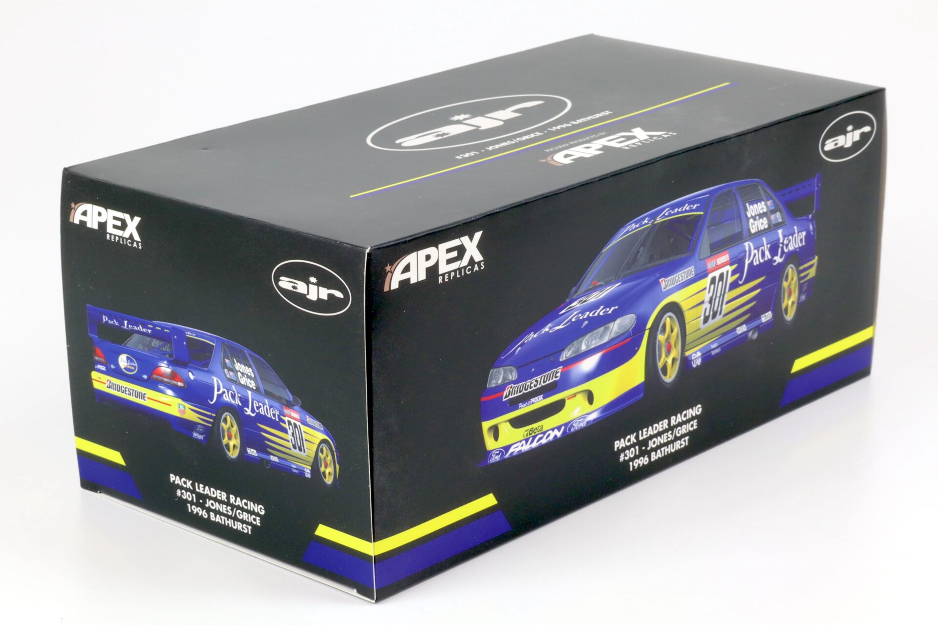 1:18 APEX Ford Falcon Pack Leader Racing #301 Jones/Grice 1996 Bathurst
