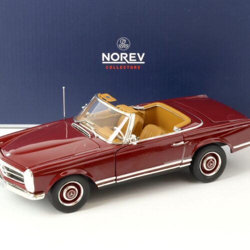 1:18 Norev Mercedes 230SL Pagode Convertible 1963 dark red