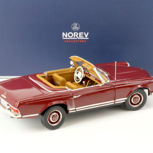 1:18 Norev Mercedes 230SL Pagode Convertible 1963 dark red