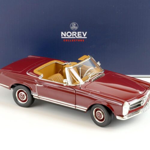 1:18 Norev Mercedes 230SL Pagode Convertible 1963 dark red
