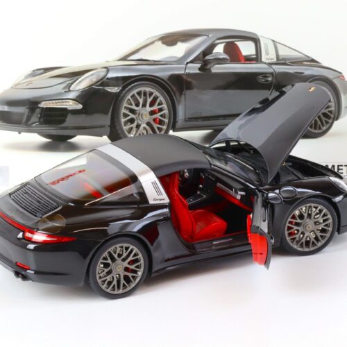 1:18 Schuco Porsche 911 (991) Carrera 4 GTS Targa black/ red