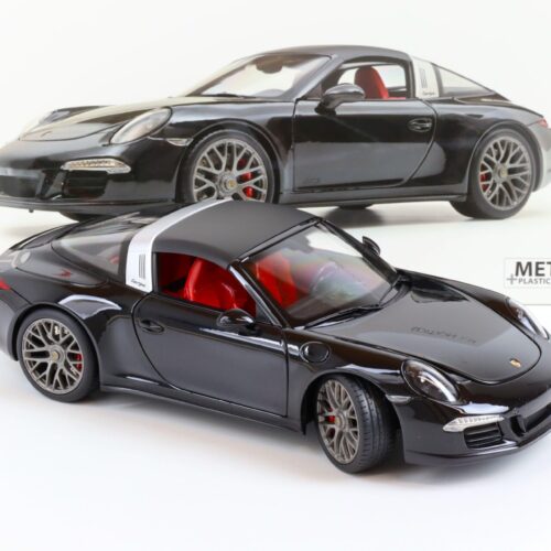 1:18 Schuco Porsche 911 (991) Carrera 4 GTS Targa black/ red