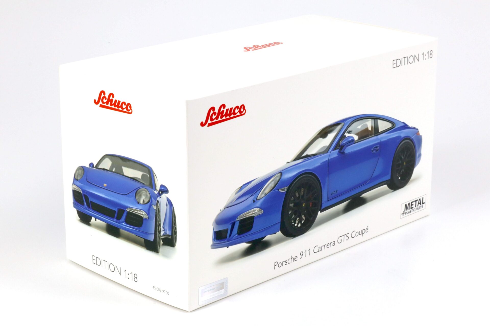 1:18 Schuco Porsche 911 (991) Carrera GTS Coupe blue metallic