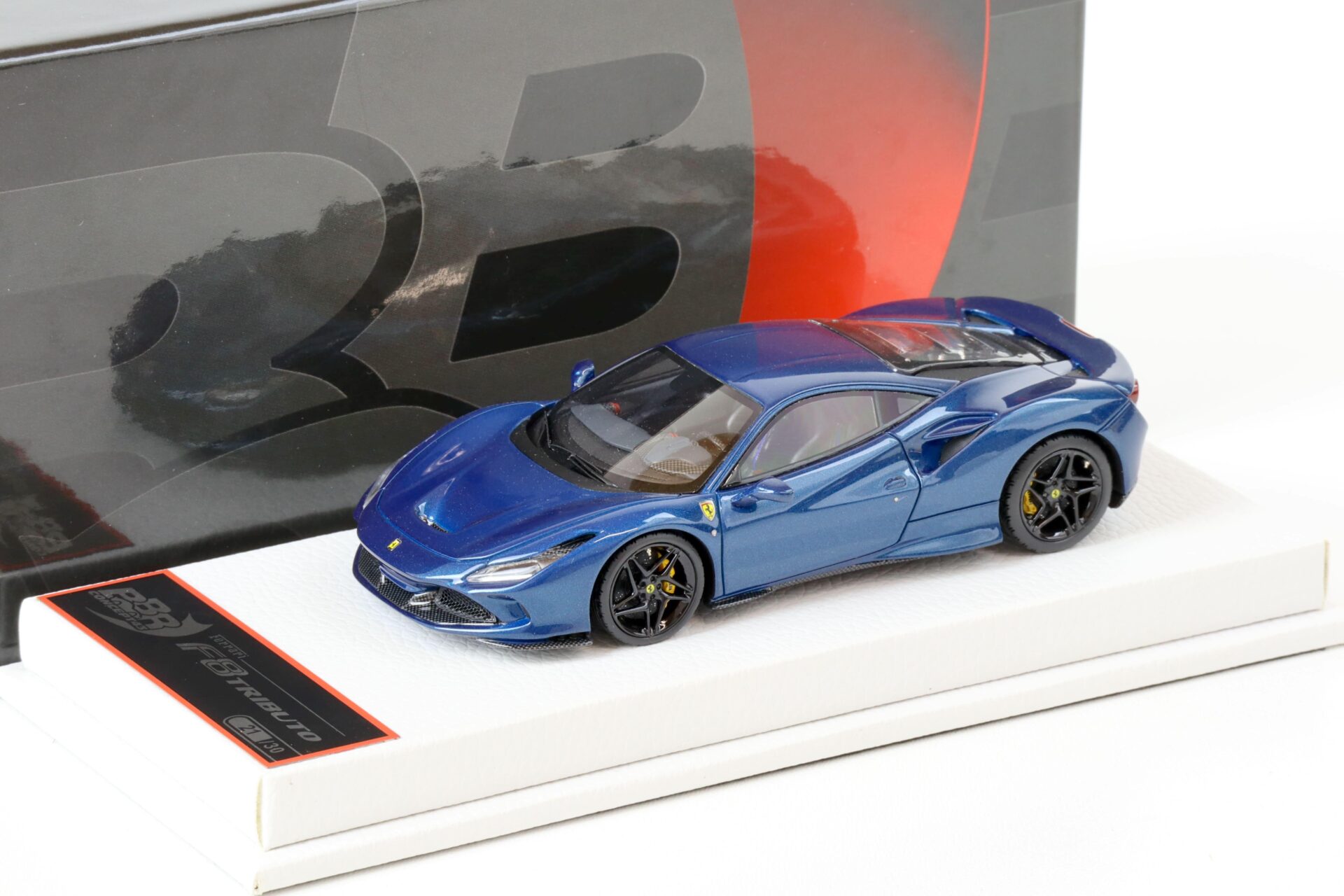 1:43 BBR Ferrari F8 Tributo Blu Abu Dhabi blue - Limited Edition 30 pcs.