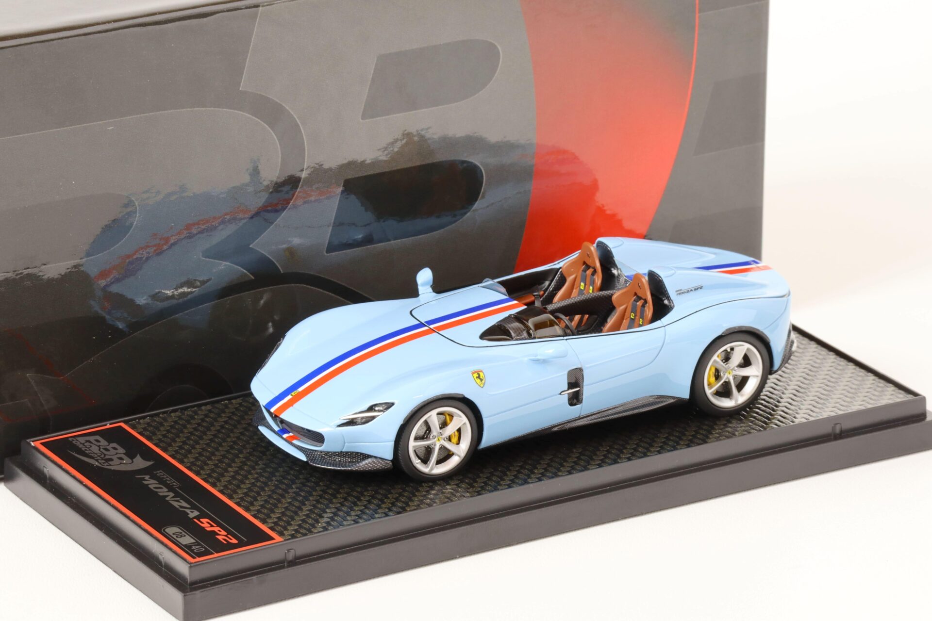 1:43 BBR Ferrari Monza SP2 Azzurro La Plata - Limited Edition 40 pcs.