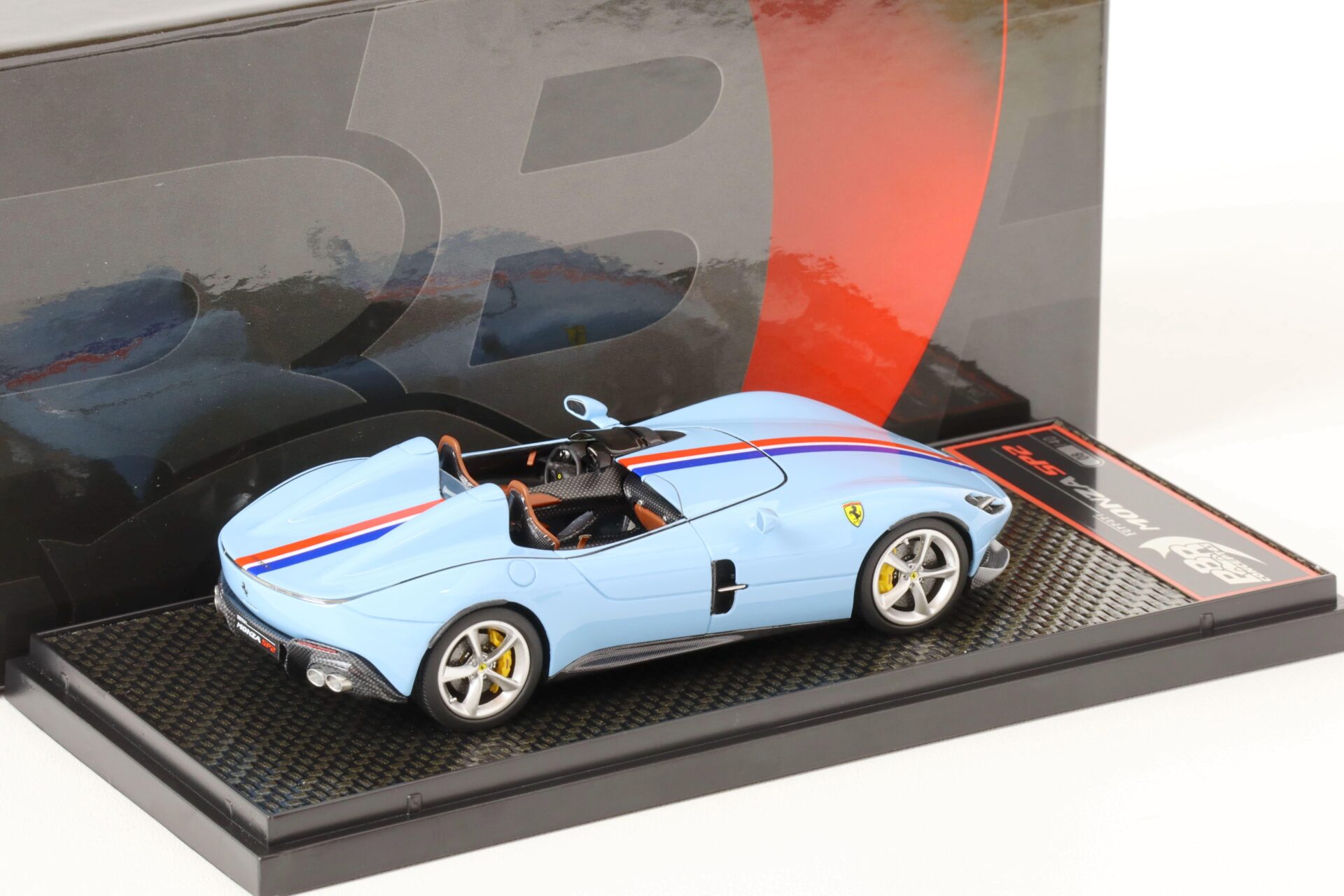 1:43 BBR Ferrari Monza SP2 Azzurro La Plata - Limited Edition 40 pcs.