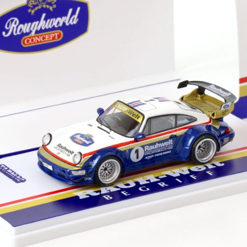 1:43 Tarmac Porsche 911 964 RWB RAUH-WELT Waikato Rothmans #1 blue/ white