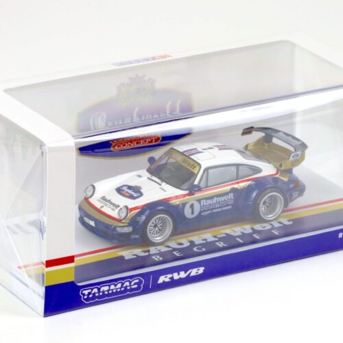 1:43 Tarmac Porsche 911 964 RWB RAUH-WELT Waikato Rothmans #1 blue/ white