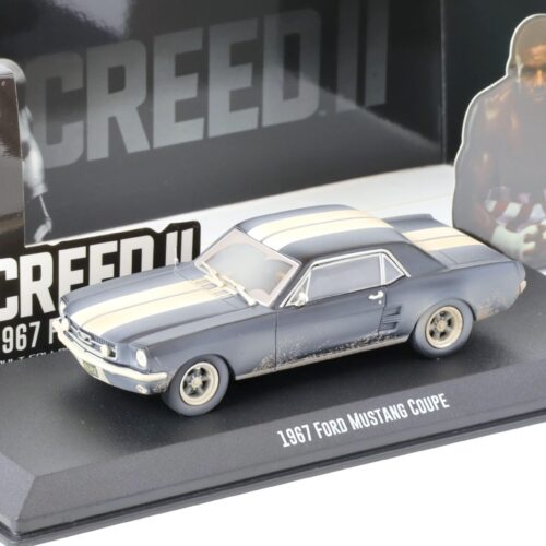 1:43 Greenlight 1967 Ford Mustang Coupe CREED II dirty Version black/ white