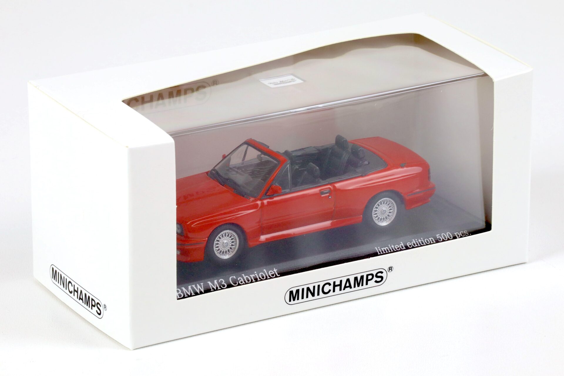 1:43 Minichamps BMW M3 E30 Cabriolet 1988 Misano red