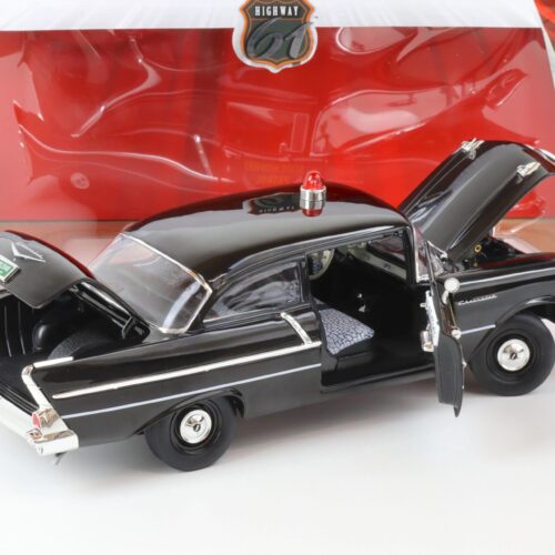 1:18 Highway61 1957 Chevrolet Bel Air 150 Sedan Ohio State Highway Patrol black