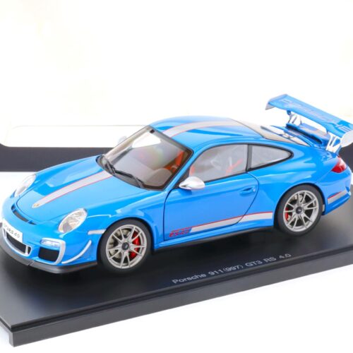 1:18 AUTOart Porsche 911 (997) GT3 RS 4.0 blue/ silver stripes