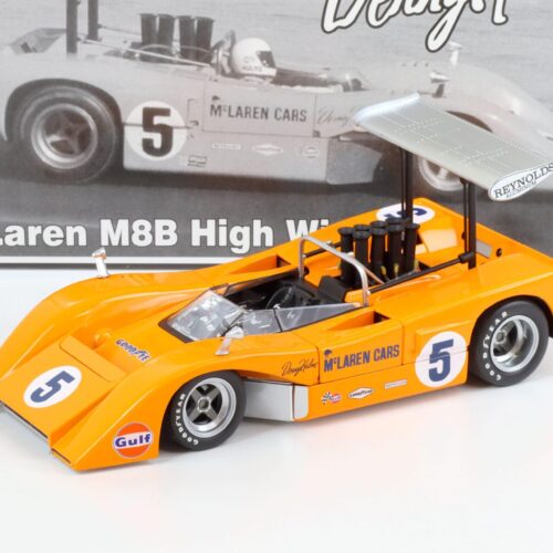 1:18 GMP McLaren M8B High Wing CanAm Denny Hulme orange #5