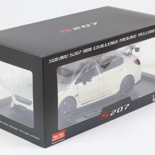 1:18 Sun Star Subaru WRX STi S207 NBR Challenge Package Crystal white pearl