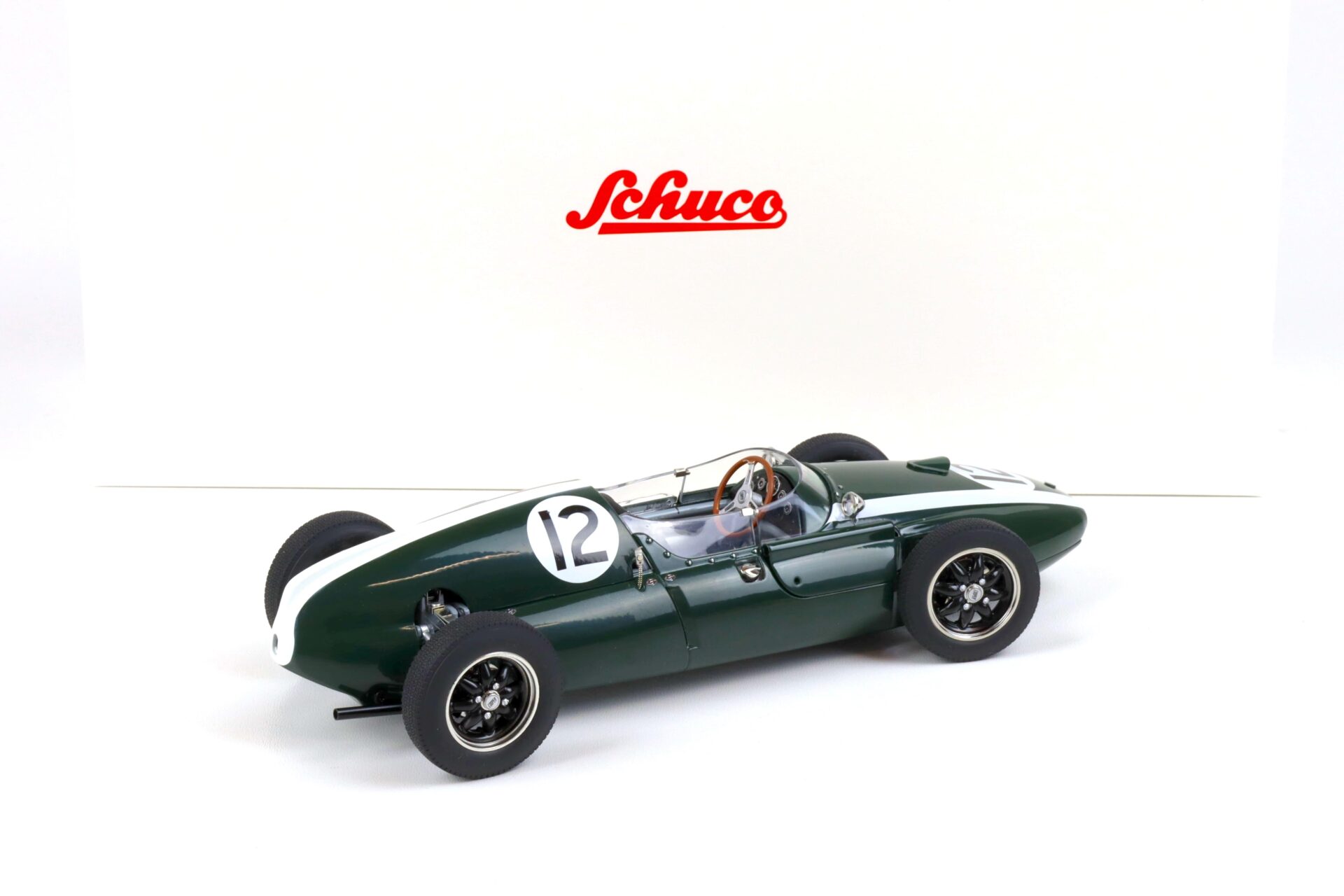 1:18 Schuco Cooper T51 British GP Aintree 1959 J.Brabham #12 green