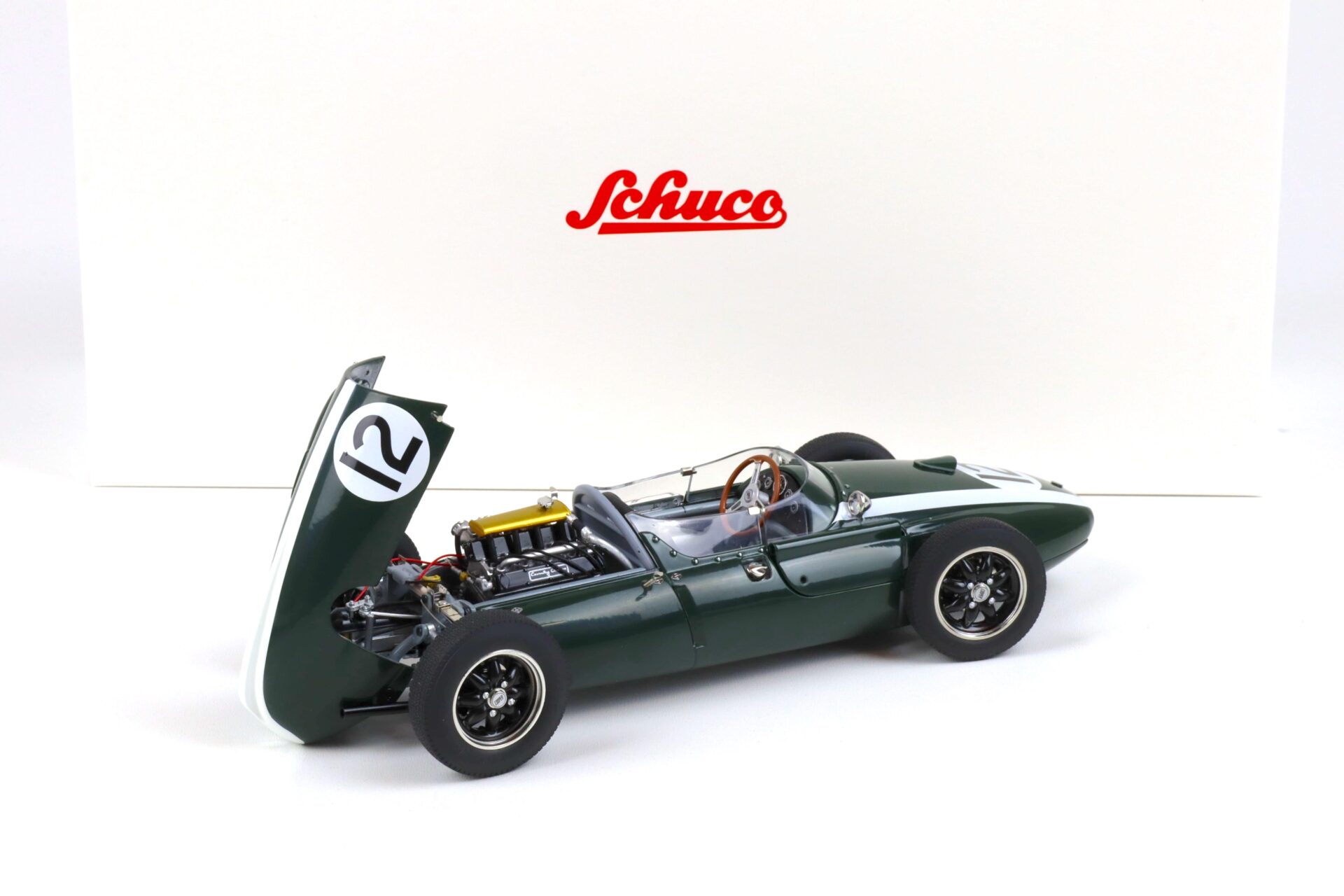 1:18 Schuco Cooper T51 British GP Aintree 1959 J.Brabham #12 green