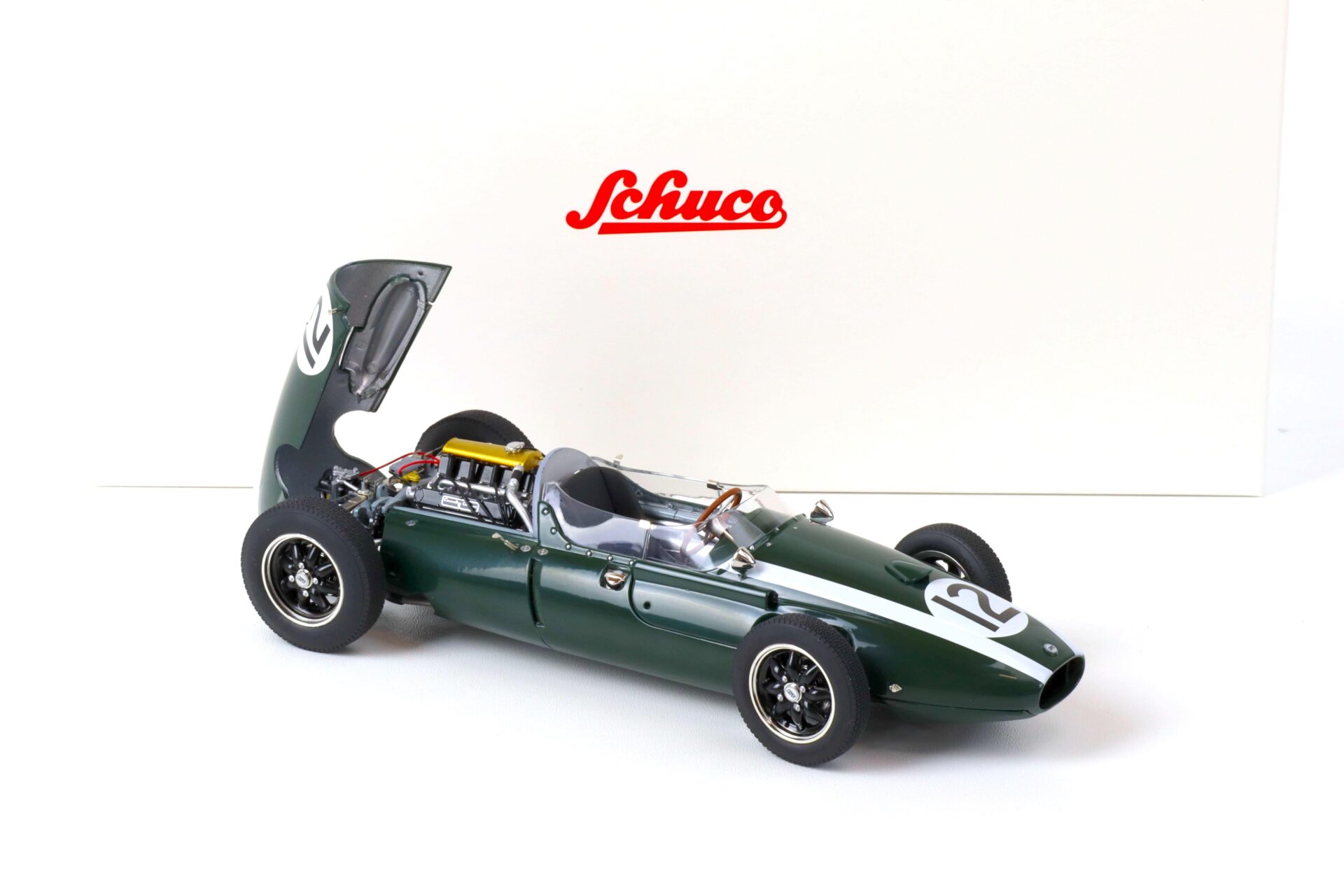 1:18 Schuco Cooper T51 British GP Aintree 1959 J.Brabham #12 green