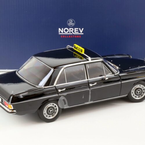 1:18 Norev Mercedes 200 Strich-Acht /8 Limousine W115 TAXI black 1968