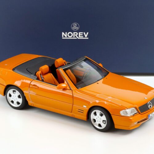 1:18 Norev Mercedes SL 500 R129 FACELIFT Cabriolet 1999 orange - Limited 200 pcs.