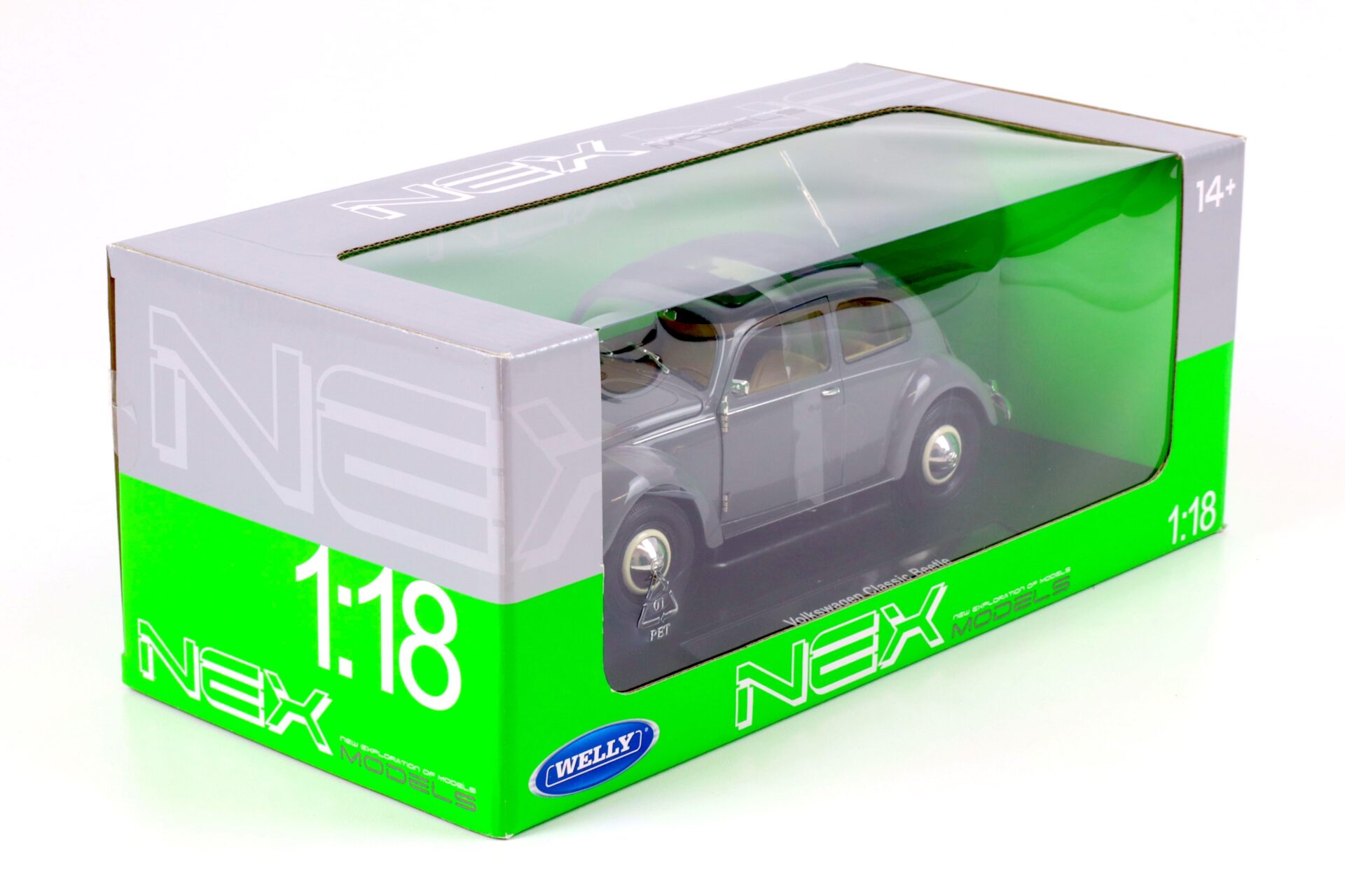 1:18 Welly 1950 VW Volkswagen Käfer Classic Beetle grey