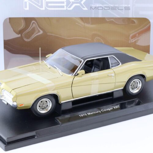 1:18 Welly NEX 1970 Mercury Cougar XR7 Coupe gold metallic/ black