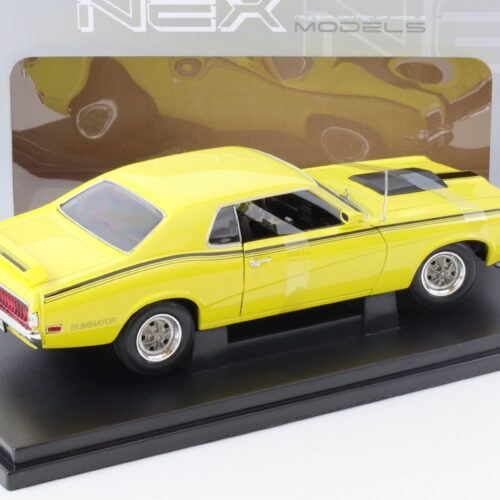 1:18 Welly NEX 1970 Mercury Cougar Eliminator Coupe yellow/ black