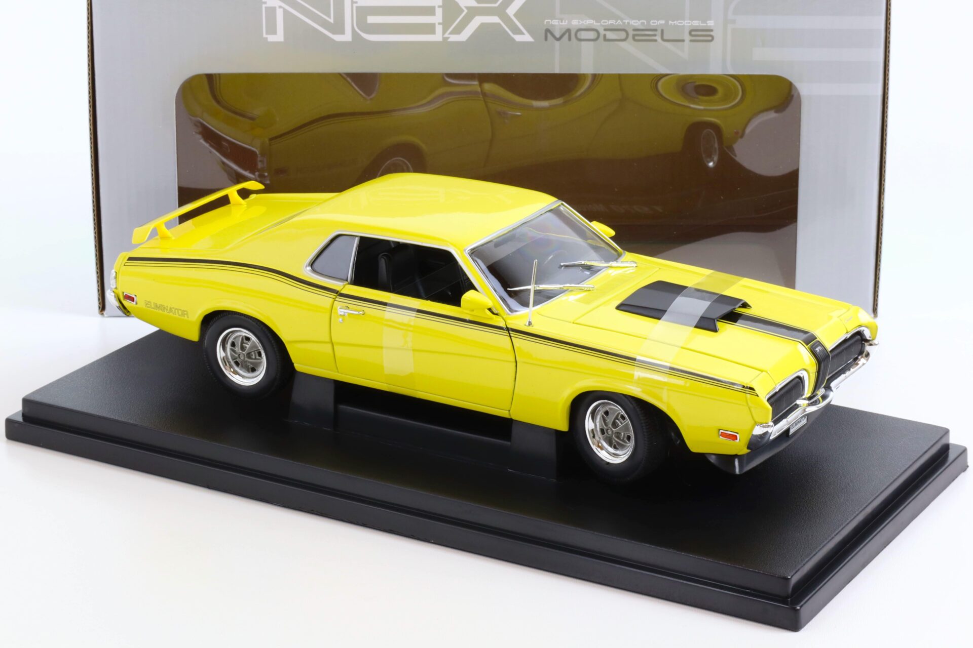 1:18 Welly NEX 1970 Mercury Cougar Eliminator Coupe yellow/ black