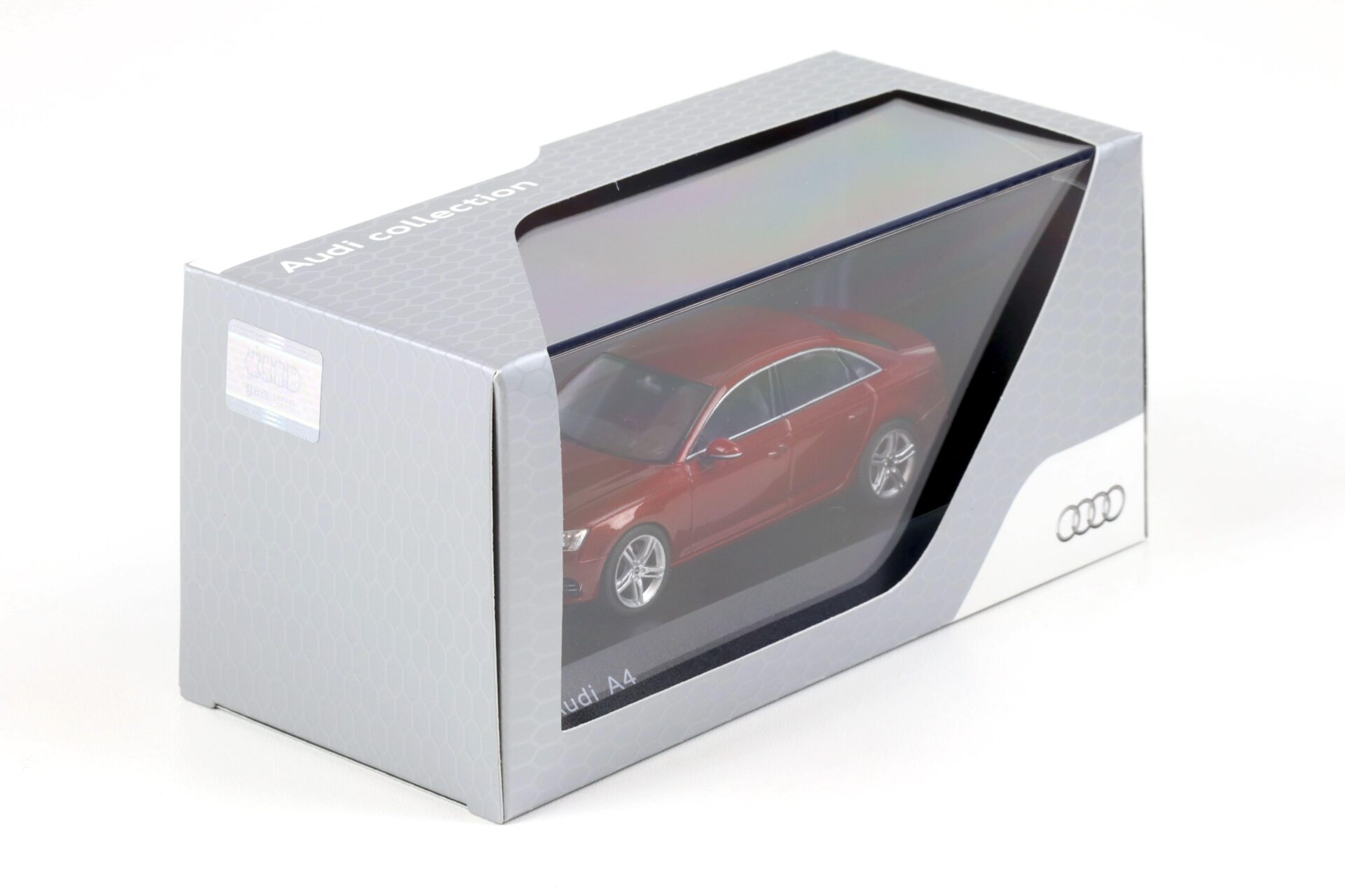1:43 Spark Audi A4 Limousine Matador red metallic 2018 DEALER VERSION