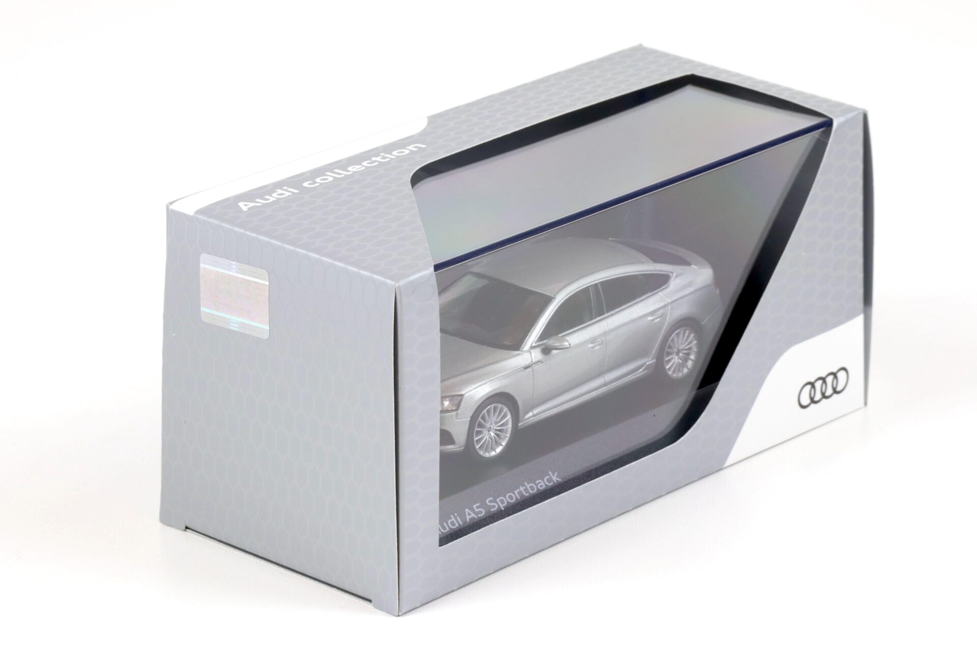 1:43 Spark Audi A5 Sportback Florett silver metallic 2017 DEALER VERSION