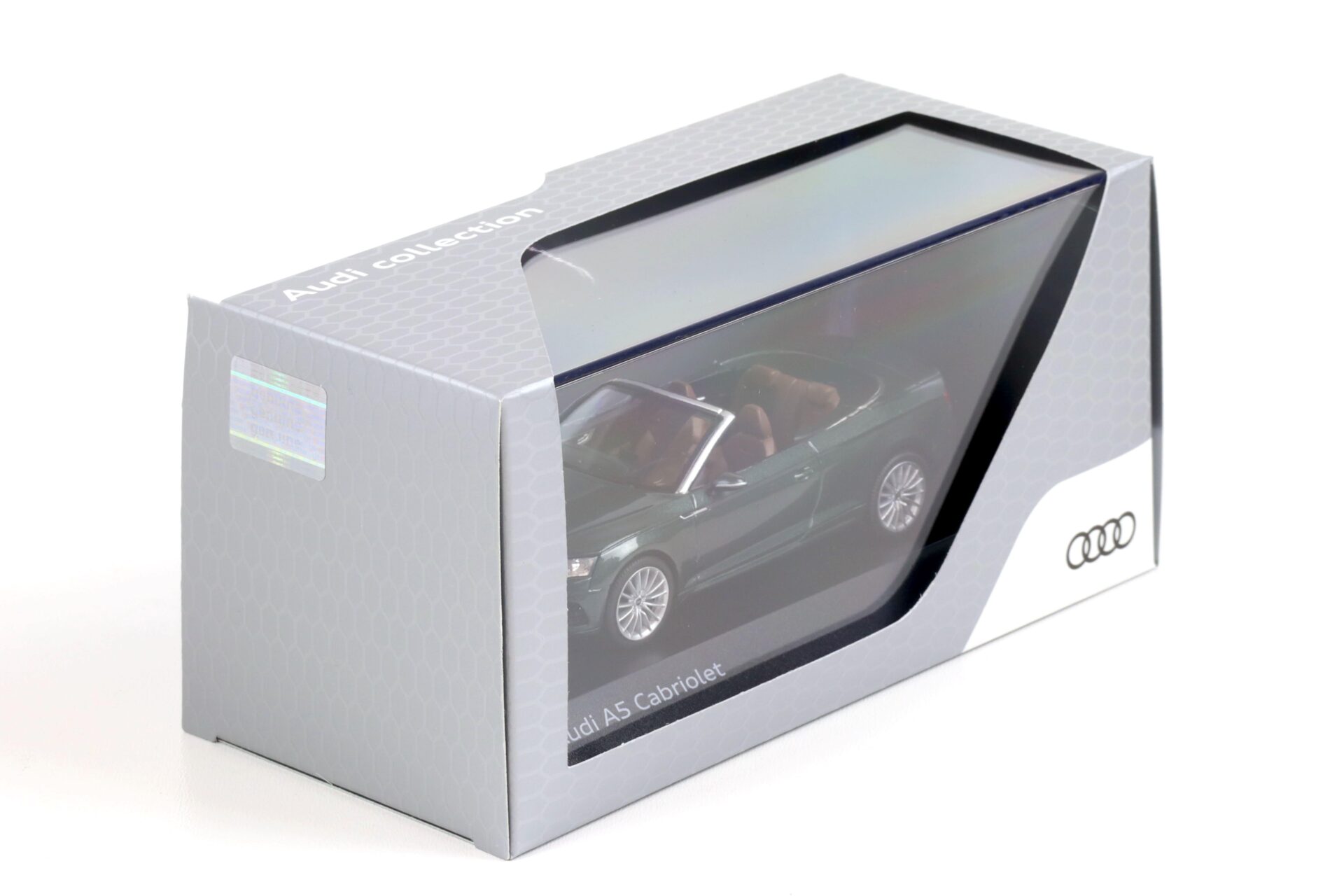 1:43 Spark Audi A5 Cabriolet Gotland green metallic 2017 DEALER VERSION