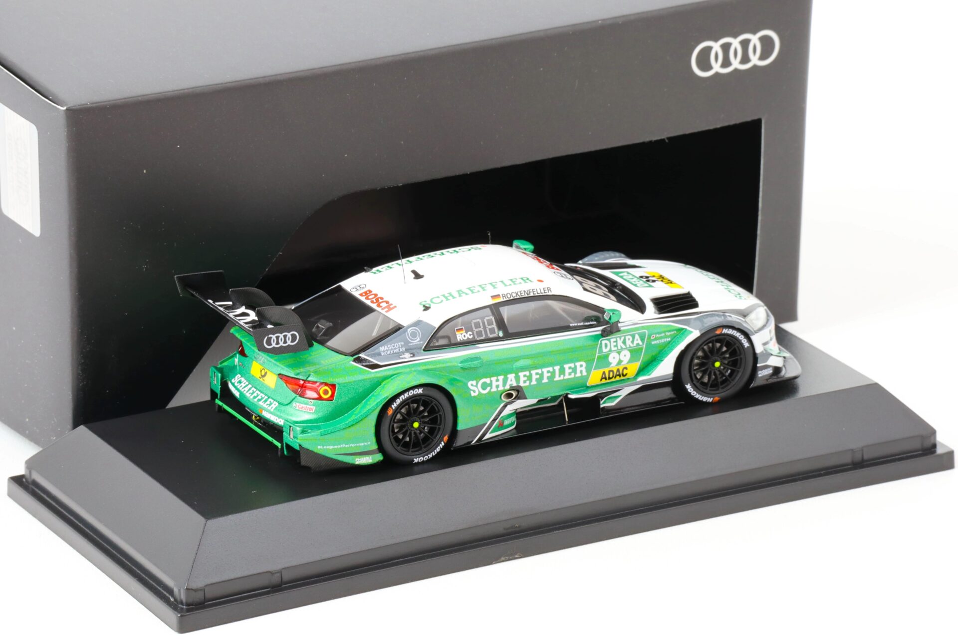 1:43 Spark Audi RS5 DTM 2018 Mike Rockenfeller DEALER VERSION