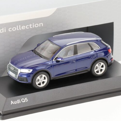 1:43 iScale Audi Q5 Navarra blue 2017 DEALER VERSION