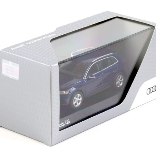 1:43 iScale Audi Q5 Navarra blue 2017 DEALER VERSION