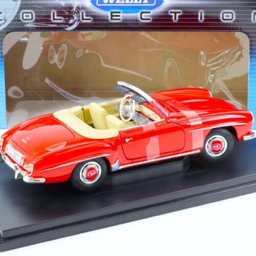 1:18 Welly 1955 Mercedes 190SL Cabriolet red