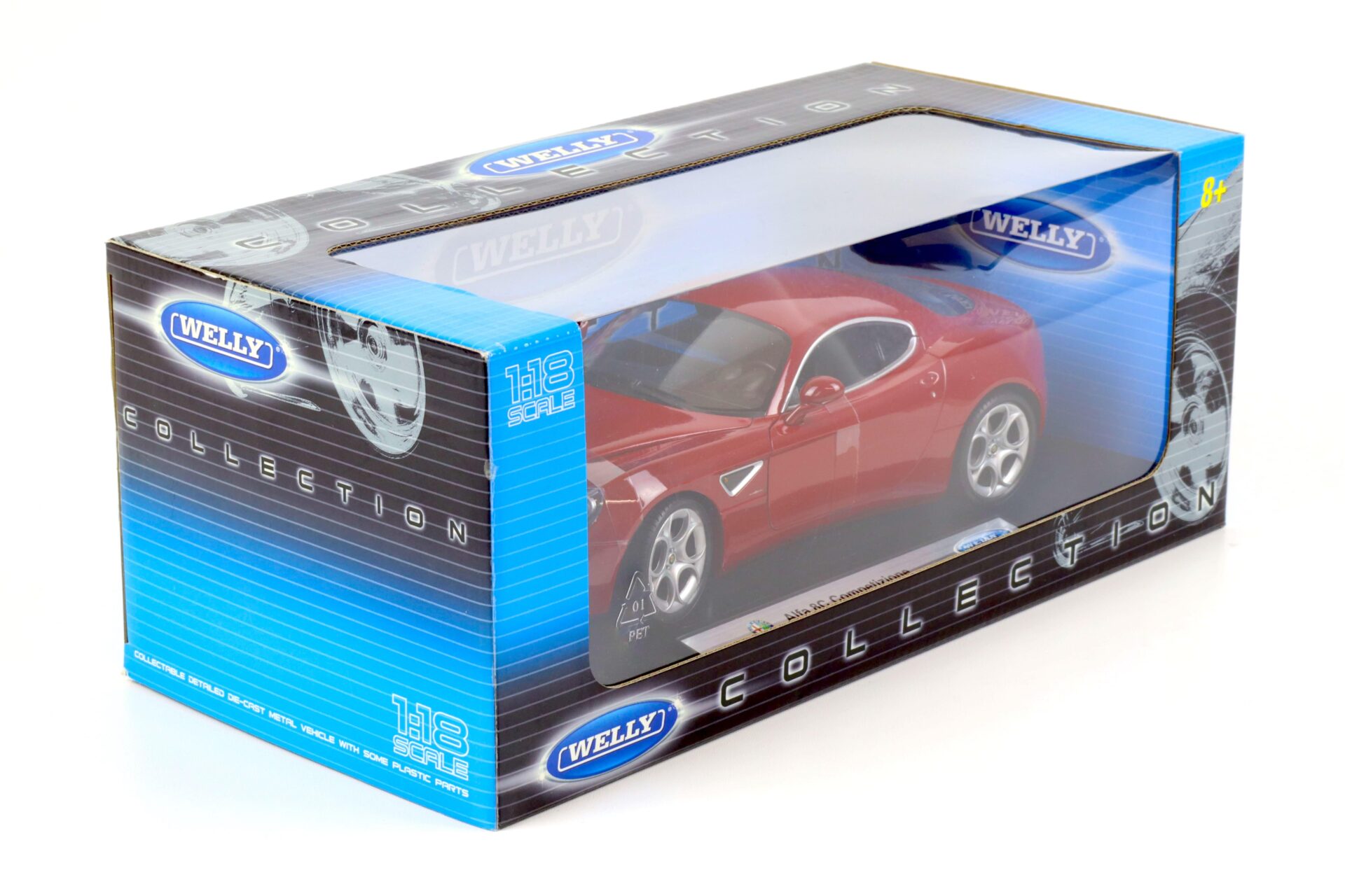 1:18 Welly Alfa Romeo 8C Competizione Coupe red