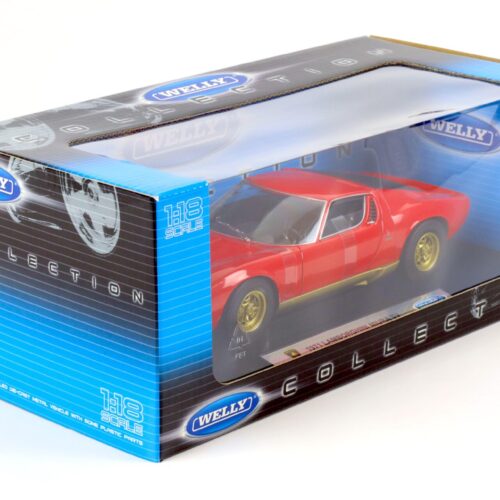 1:18 Welly 1971 Lamborghini Miura SV Coupe red