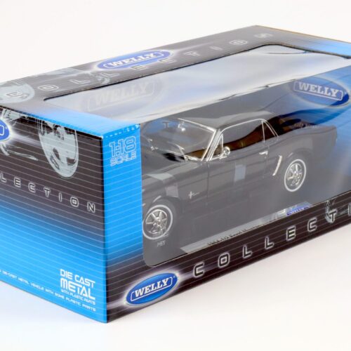 1:18 Welly 1964-1/2 Ford Mustang Coupe black - Image 4