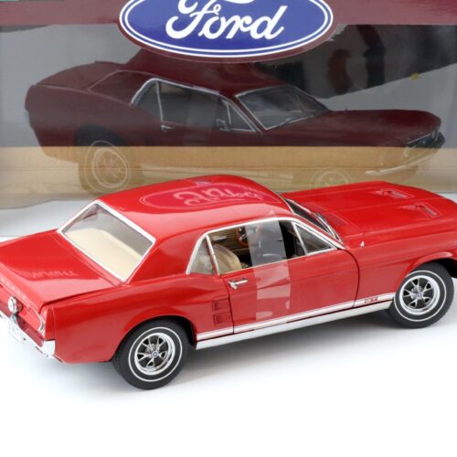 1:18 Greenlight 1967 Ford Mustang GT Coupe red USA Exclusive