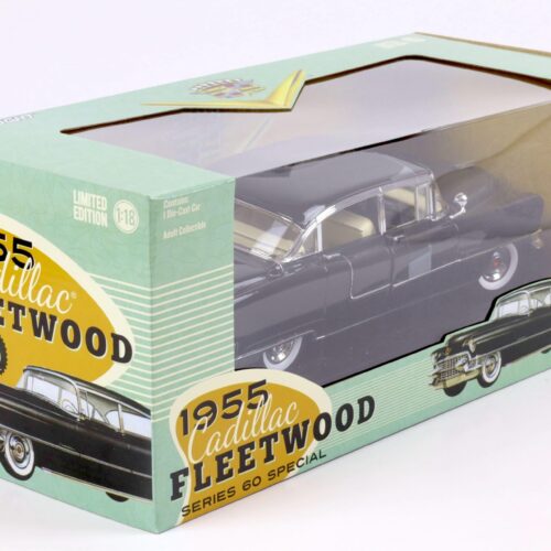 1:18 Greenlight 1955 Cadillac Fleetwood Series 60 Special black