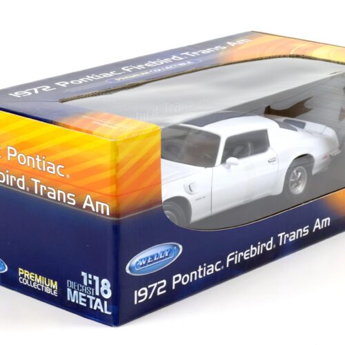 1:18 Welly 1972 Pontiac Firebird Trans Am white/ blue