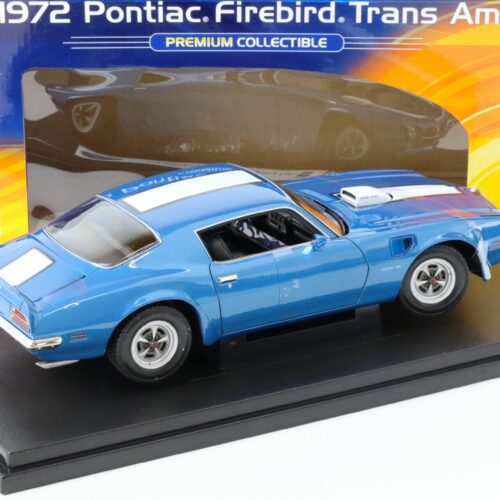 1:18 Welly 1972 Pontiac Firebird Trans Am blue metallic/ white